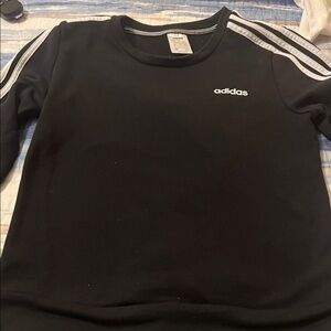 Adidas Black Crewneck with White Accents